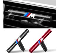 Clip Profumatore per Bocchette Auto, Profumo Solido per BMW con Emblema M, Compatibile con E46 E36 E34 F10 E90 F30 E60 F30 E53 E30 E92 E87