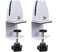 Clip regolabile per schermo privacy, Confezione da 2 clip for divisori scrivania multicolore for schermi in vetro e acrilico(White)