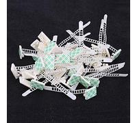 Clip Regolabili Plastica Nero Bianco ACT17 50 Pezzi Clip Regolabili Autoadesive Fissano il Cavo Dell'auto Morsetto per Fascette Morsetto per Fascette per Cavi Organizer(bianca)