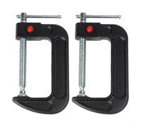 Clip resistente a forma di C da 10,2 cm, con pulsante di sgancio rapido e cuscinetto girevole cromato per la lavorazione del legno (1 pezzo)