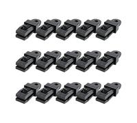 Clip resistenti per teloni - Bloccano saldamente le tende da campeggio, set da 15 pezzi + 8 cm di lunghezza, struttura rigida in polipropilene resistente - per piscine e ombrelloni