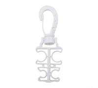 Clip Rilascio per BCD e Regolatore Sub Clip Rilascio per BCD | Rotazione 360°, previene pieghe tubo, respiro fluido, percorso ordinato, immersioni sicure(White)