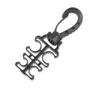 Clip Rilascio per BCD e Regolatore Sub Clip Rilascio per BCD | Rotazione 360°, previene pieghe tubo, respiro fluido, percorso ordinato, immersioni sicure(black)