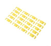 Clip riutilizzabili in plastica per gestire i modelli di crescita delle piante su sistemi di supporto utilizzati in aiuole rialzate, serre e giardini (giallo, 20 pezzi)