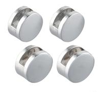 Clip rotonde e quadrate del supporto dello specchio, hardware in lega di zinco lucidato del cromo per vetro a 0,12-0,2 pollici negli hotel ed nei saloni