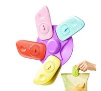 Clip Sacchetti Magnetici, 5 Pezzi Timer a Mulino a Gadget da Cucina Riutilizzabili, Magneti da Frigo Divertenti, Frigorifero Lavagna Dispensa Cucina Ufficio Casa Documenti Asciugamani Foto