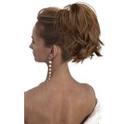Clip Sintetica Da Donna Nell'estensione Della Coda Di Cavallo Parrucchino Per Uso Quotidiano Parrucche Corte Per Capelli One Piece