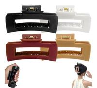 Clip Soft Elastic Fashion Shark Clips, 4,2 in Medium Soft Hair Claw, Clip Cloud, Claw flessibile e non snappabile, Strong Hold Non-slip for Thick or Fine Hair (4 pezzi)