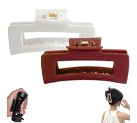 Clip Soft Elastic Fashion Shark Clips, 4,2 in Medium Soft Hair Claw, Clip Cloud, Claw flessibile e non snappabile, Strong Hold Non-slip for Thick or Fine Hair (2 pcs-d)