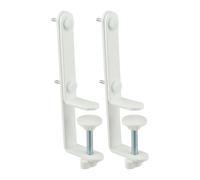 Clip staffa pegboard in metallo per facile installazione su pareti o tav