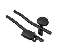 Clip su manubrio aerodinamico, manubrio aerodinamico per bici da strada - Manubrio aerodinamico per bici nero in lega di alluminio - Barra del bracciolo con clip, manubrio da corsa TT,