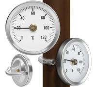 Clip su tubo termometro acqua calda termometro bimetallico indicatore di temperatura e molla 8122