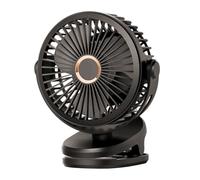 Clip sul ventilatore per il letto - clip personale sul ventilatore, portatile ricaricabile | Refrigeratore da tavolo rotante, ventilatore regolabile a 720 gradi, forte flusso d'aria 4
