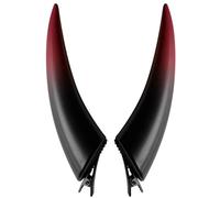 Clip sulle corna del diavolo, gotico corna del diavolo, costume da diavolo da donna, demone, vampiro, copricapo da donna, fermagli per capelli di Halloween, divertenti corna del diavolo per donne