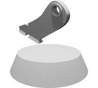 Clip Supporto Microfono per Sennheiser MD421 Asta Adattatore Stand 3D