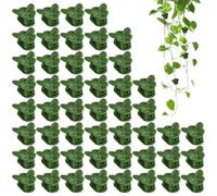 Clip supporto per piante, 50 pezzi, clip decorative per tralicci e fiori, con supporto tutor, pinze stabili a forma di orchidee, fiori, orchidee, , interni ed esterni, serra, verdure,