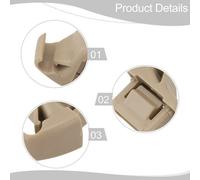 Clip Supporto Per Visiera Parasole ABS Beige MR654343 Per Mitsubishi Lancer ASX