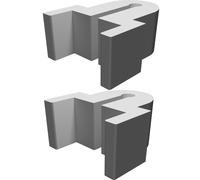 Clip Supporto Tenda Binario Mercedes Vito Westfalia 9mm 15.4mm Stampa
