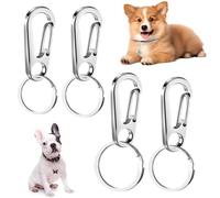 Clip Tag Per Cani Generico, Clip Rapide In Acciaio Inossidabile Per 4 Pezzi Per Collari Per Animali Il Titolare Del Collare Per Cani È Un Accessorio Pratico Per I Proprietari Di Animali Domestici In C