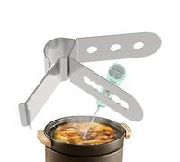 Clip termometro per caramelle, morsetti in acciaio | Clip a 3 fori per barbecue a carne, sonda di temperatura, morsetti per barbecue, barbecue, affumicatore, forno