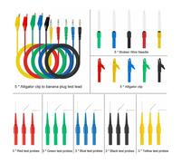 Clip Test Leads for per Testare Kit Mine Multimetro Test 1M/3.28ft 10A-30A 30pcs