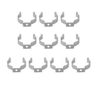 Clip tipo molla Terry Rakes 10 pezzi Heavy Duty in acciaio al manganese dispositivo clip per scope assortite spazzole tubi aperti garage o officina per la conservazione (35 mm)