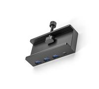 Clip-tipo Multiplo 4 Porte USB3.0 HUBs Alluminio Esterno USB Splitter Adapter