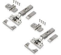 CLIP TOP OTION - 2 Cerniere per Mobili a 110°, Dritte Con Molla, Viti, Arresto A