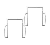 Clip Trasmettitore in Metallo Argento Microfono Wireless 2 Pezzi | Compatibile Ricevitore Mic e Sistemi Iem, Montaggio Facile, Design Leggero e Fissaggio Sicuro