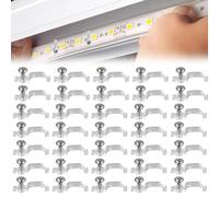 Clip trasparenti della luce di striscia,con il supporto di montaggio delle viti,35pcs LED forti clip di ，35 fissaggio viti， per 10MM larghezza LED Strip Lights