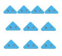 Clip triangolari per documenti, 10 pezzi, portatili, antiruggine, per l'organizzazione della carta sicura, per la gestione dei file antiscivolo