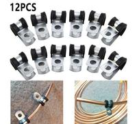 Clip Tubo Freno Gomma Foderato P 3/16 (4.7mm) Linee Confezione 12PCS Qualità