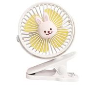 Clip Ventilatore Passeggino - Ventilatore Silenzioso Personale, Strumento Di Raffreddamento Compatto | Ventilatore A Batteria Ricaricabile Con Collo Flessibile Seggiolino Auto Letto Comodino