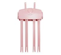 Clip volumizzante ergonomica per radice dei capelli, sollevatore curvo riscaldato per una corona naturale soffice, design carino con orecchie di coniglio, ricaricabile di tipo C, strumento per lo