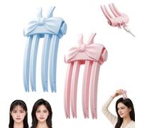 Clip volumizzante per capelli riscaldata, pettine istantaneo per sollevamento radice con 2 temperature, ricaricabile elettrico per capelli fini e piatti