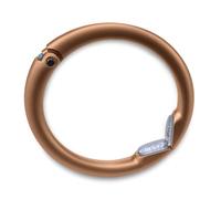 Clipa 2 ganci per borsa: l'anello si apre in un gancio, si chiude automaticamente, si appende ovunque in soli 10 mm, dura 15 kg, pesa 47 g, 9 stili, 3 anni, bronzo opaco