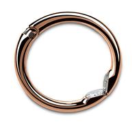 Clipa Gancio per borsa: l'anello si apre e si chiude automaticamente, si appende ovunque in soli 1,27 cm, può contenere 15 kg, pesa 45,4 g, 8 stili, rame lucido, medio