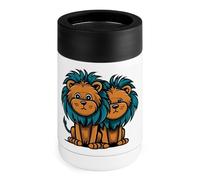 Clipart Lion Can Cooler 12oz isolato dispositivo di raffreddamento in acciaio inossidabile può coprire in acciaio inox bere titolare regali per uomini donne compleanno Natale