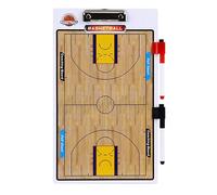 Clipboard da pallacanestro doppio lato, Lavagna cancellabile a secco da basket 15,7x9,4 pollici a doppia faccia for la spiegazione tattica