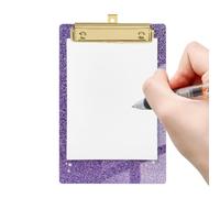 Clipboard Glitter Mini Portablocco Acrilico Portatile per Appunti | Portablocco Da Appunti Per Infermieri Studenti Artisti Professionisti Casa e Ufficio Laboratori Aule Scuola Ospedali