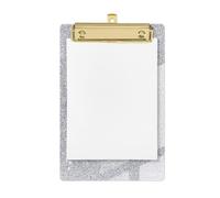 Clipboard Glitter Mini Portablocco Acrilico Portatile per Appunti | Tavoletta con Clip Tascabile da Memo Per Infermieri Insegnanti Studenti Professionisti Casa Ufficio Aula Ospedali Officine