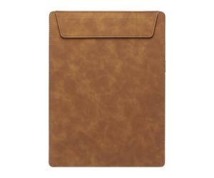 Clipboard In Pelle PU Formato A4, 9"x12" Blocco Note Magnetico, Marrone