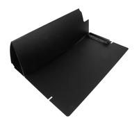 Clipboard Pieghevole A4 Nero per Documenti, Scrittura Stabile | Plastica e Metallo, Morsetto Grande, Visione Verticale, per Fatture e Moduli, Ufficio Casa