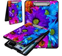 Clipboard with Storage Hard Letter A4 Clipboard with Pen Holder and Paper Organizer Durable Portable Writing Pad for Nurse Student Teacher Office (R)