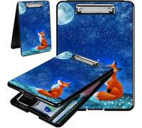 Clipboard with Storage Hard Letter A4 Clipboard with Pen Holder and Paper Organizer Durable Portable Writing Pad for Nurse Student Teacher Office (H)
