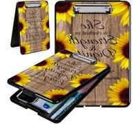 Clipboard with Storage Hard Letter A4 Clipboard with Pen Holder and Paper Organizer Durable Portable Writing Pad for Nurse Student Teacher Office (M)