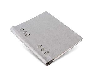 Clipbookook saffiano metallic A5 Silver