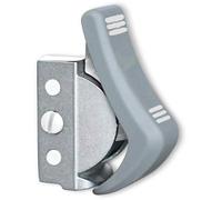 ClipFlix - Fermaporta e fermaporta per porte della stanza, 100% Made in Germany, montaggio senza foratura, con moneta centesimo, ricambio durevole per cuneo e buffer per porta