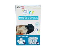 CLIPP - Kit Clipp, tettarella di svezzamento stella - 5 Collarette per arresto progressivo - Svezzamento del capezzolo per cuscinetti, facile e morbido - A partire da 2 anni