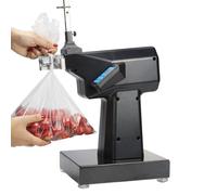 Clippatrice Manuale, Legatrice Completamente Automatica, Sigillatrice per Sacchetti di Plastica con Graffette a U da 2000 Pezzi per Supermercati, Negozi di Frutta, Negozi di Alimenti Freschi